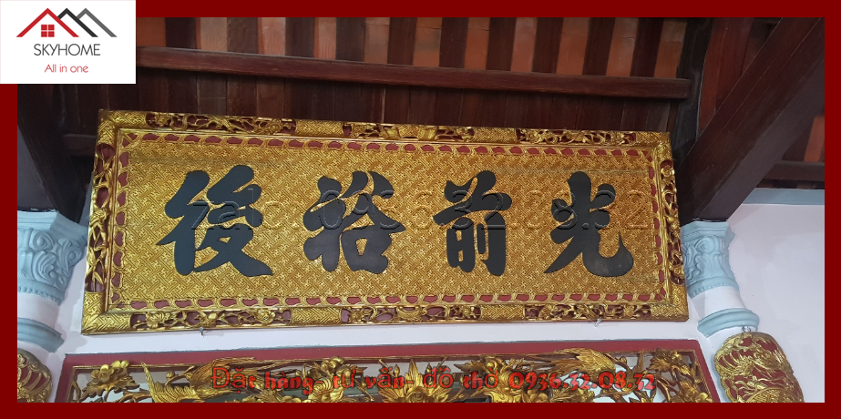 Hoành phi câu đối thờ chữ 